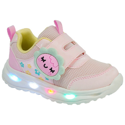 Кроссовки для девочки со светодиодами Tom&Miki 11482-B розовые 1